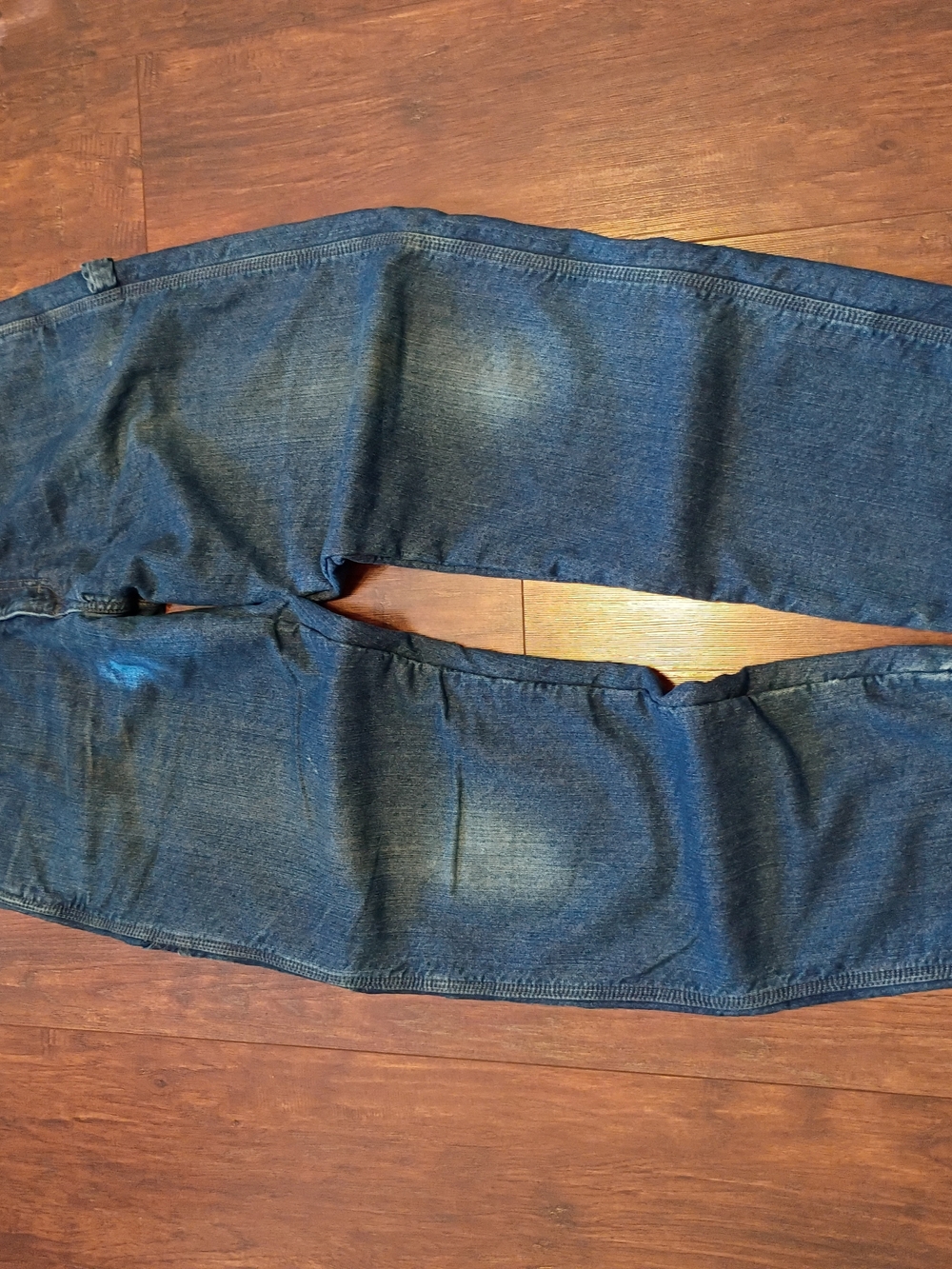 Vintage Thermal Lined Wide Leg Wrangler Men's Jeans in Dark Blue Wash
